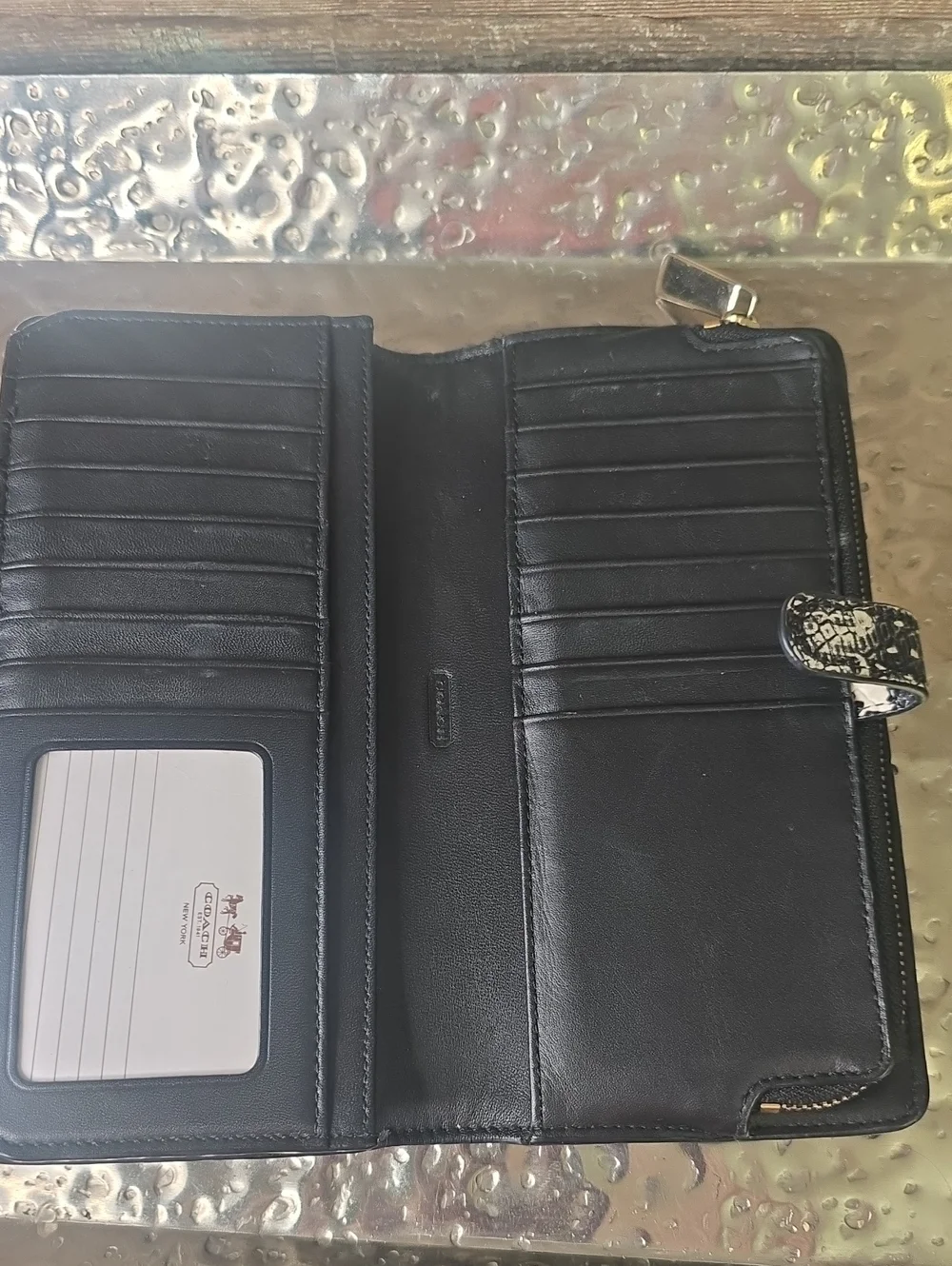 Coach Ltd Ed Exotic Python Leather Wallet